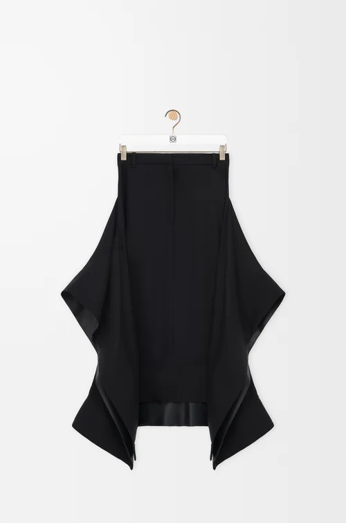 LOEWE Skirt in stretch viscose Black