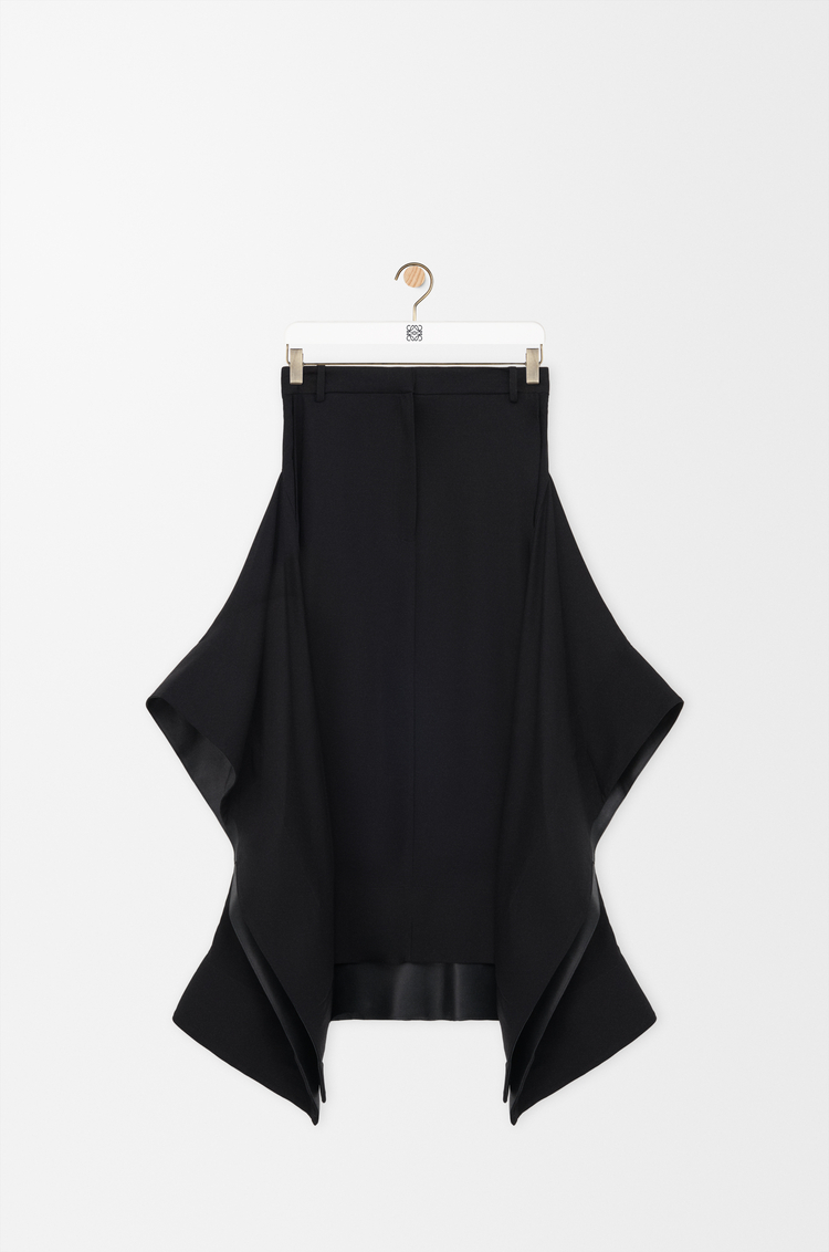 LOEWE Skirt in stretch viscose Black