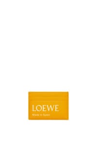 LOEWE Embossed LOEWE plain cardholder in shiny nappa calfskin Sunflower