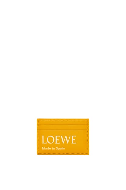 LOEWE Embossed LOEWE plain cardholder in shiny nappa calfskin Sunflower plp_rd