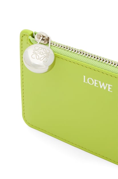LOEWE Pebble coin cardholder in shiny nappa calfskin Green Leaf plp_rd
