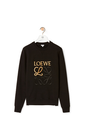 LOEWE LOEWE Anagram embroidered sweatshirt in cotton Black