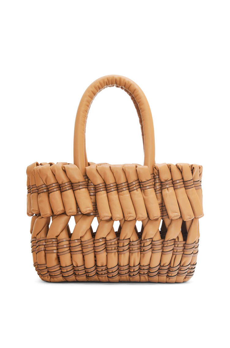 LOEWE Small Tubular Basket in nappa lambskin Warm Desert