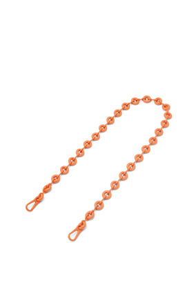 LOEWE Donut chain strap in metal Orange