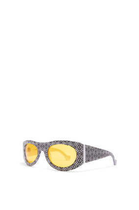 LOEWE Anagram sunglasses in acetate Black/White