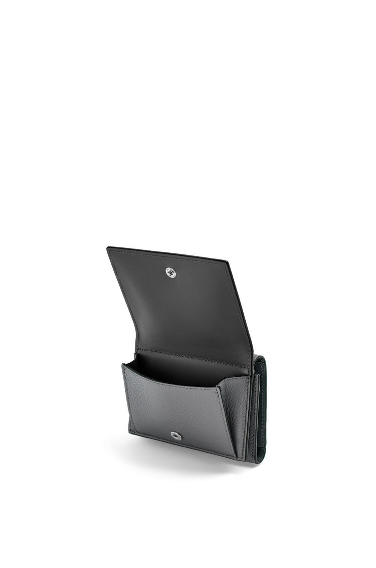 LOEWE Trifold wallet in soft grained calfskin Anthracite