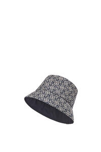 LOEWE Reversible Anagram bucket hat in jacquard and nylon Navy/Black