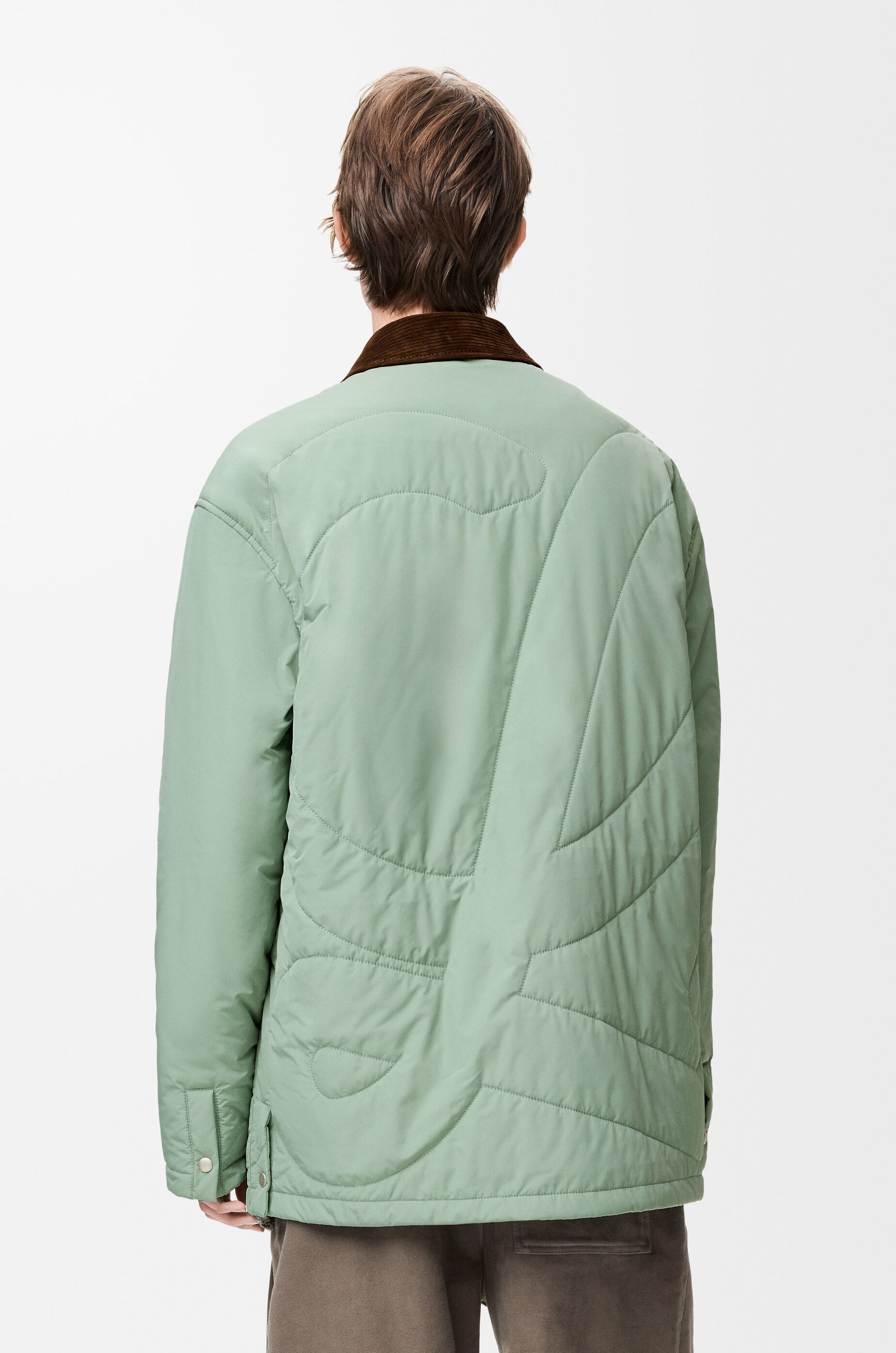 パデッド オーバーシャツ（テクニカルシェル） ブルー - LOEWE Japan