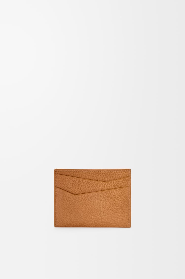 LOEWE 퍼즐 플레인 카드홀더 - 유연한 그레인 카프스킨 라이트 캐니언 브라운