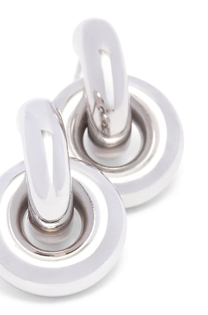 LOEWE Donut link earrings in sterling silver 銀色 plp_rd