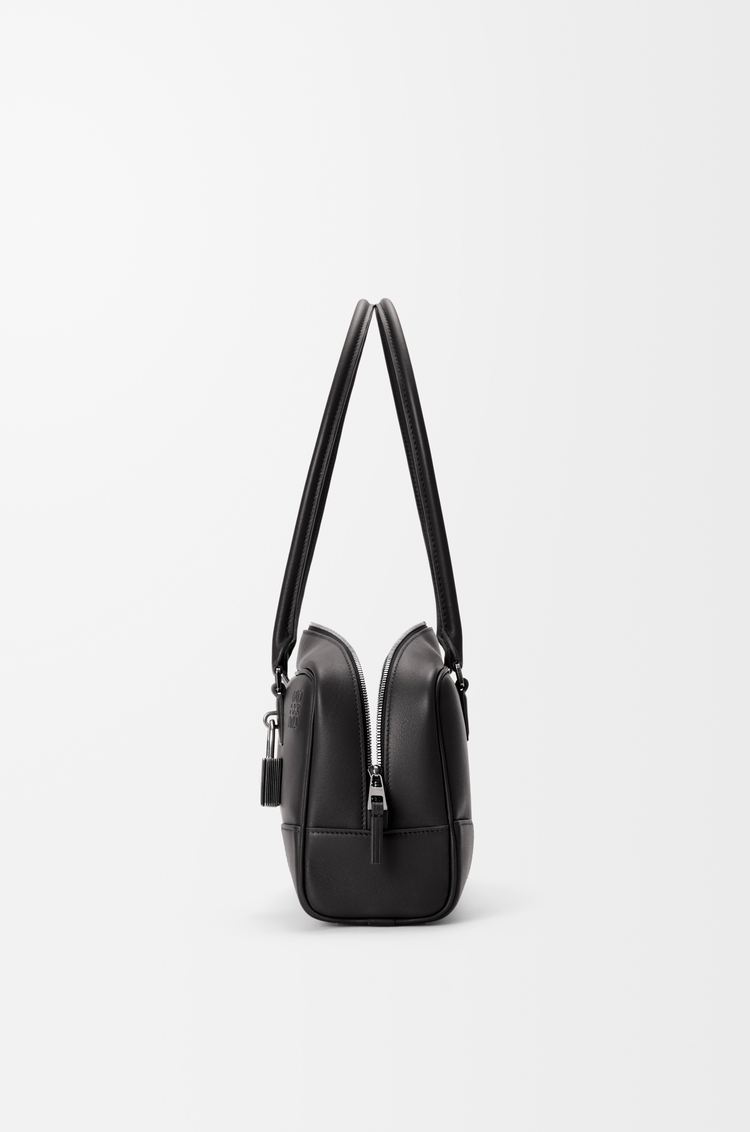 LOEWE Amazona 31 cropped bag in shiny calfskin Black