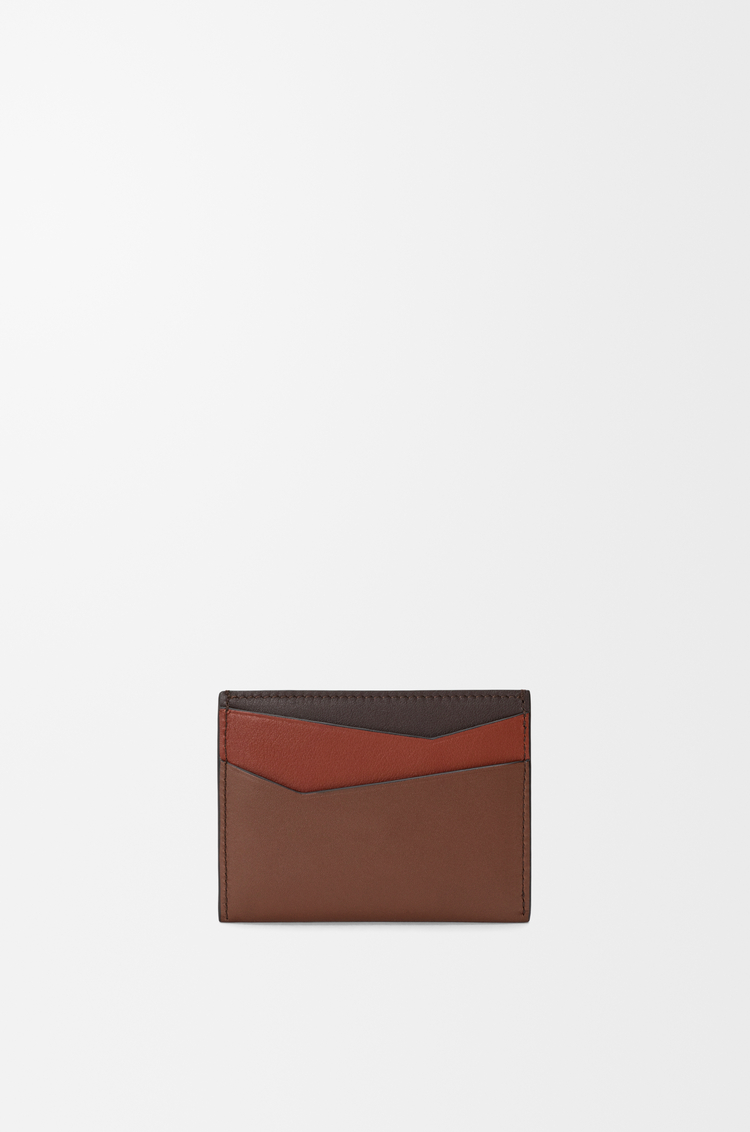LOEWE パズル プレーン カードホルダー（クラシックカーフ） チョコレート/トメット