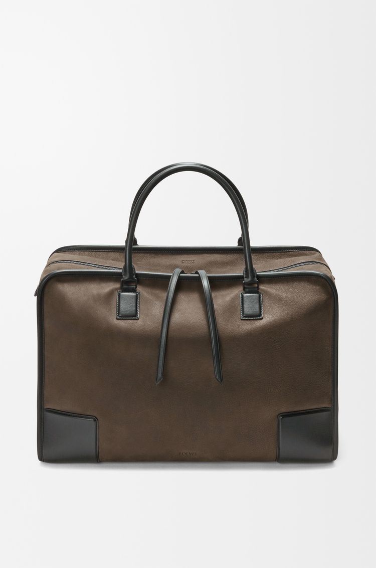LOEWE Amazona 180 duffle in nubuck Khaki