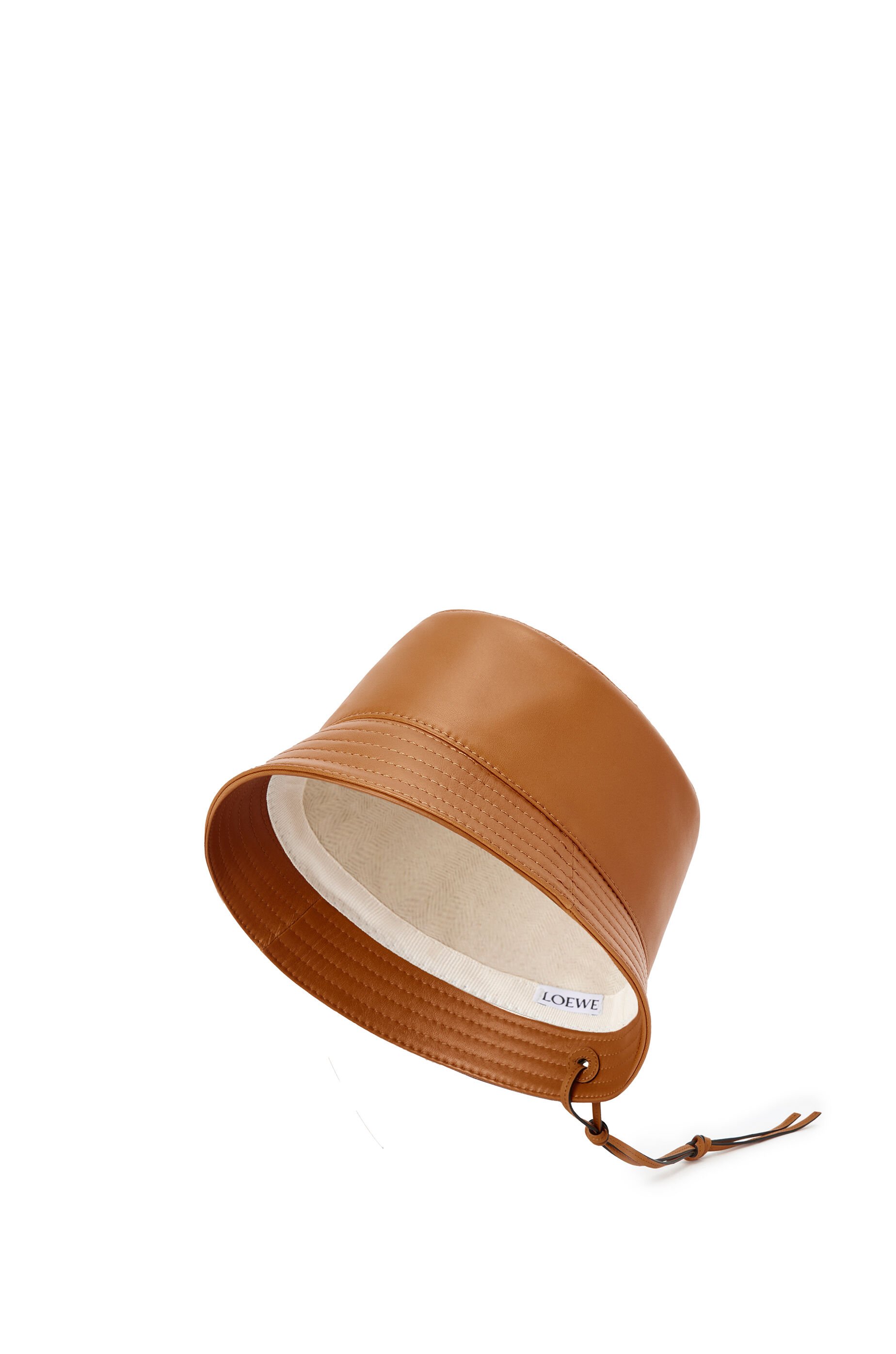 Luxury Bucket hat in denim calfskin for female Size LOEWE Donna Accessori Cappelli e copricapo Cappelli Cappello Bucket Denim/Calf 57 Material 