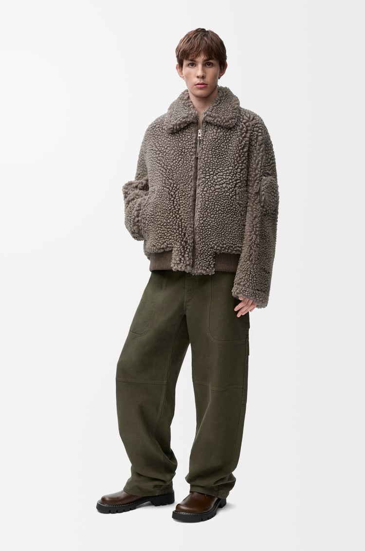 LOEWE Chaqueta en lana de oveja Gris