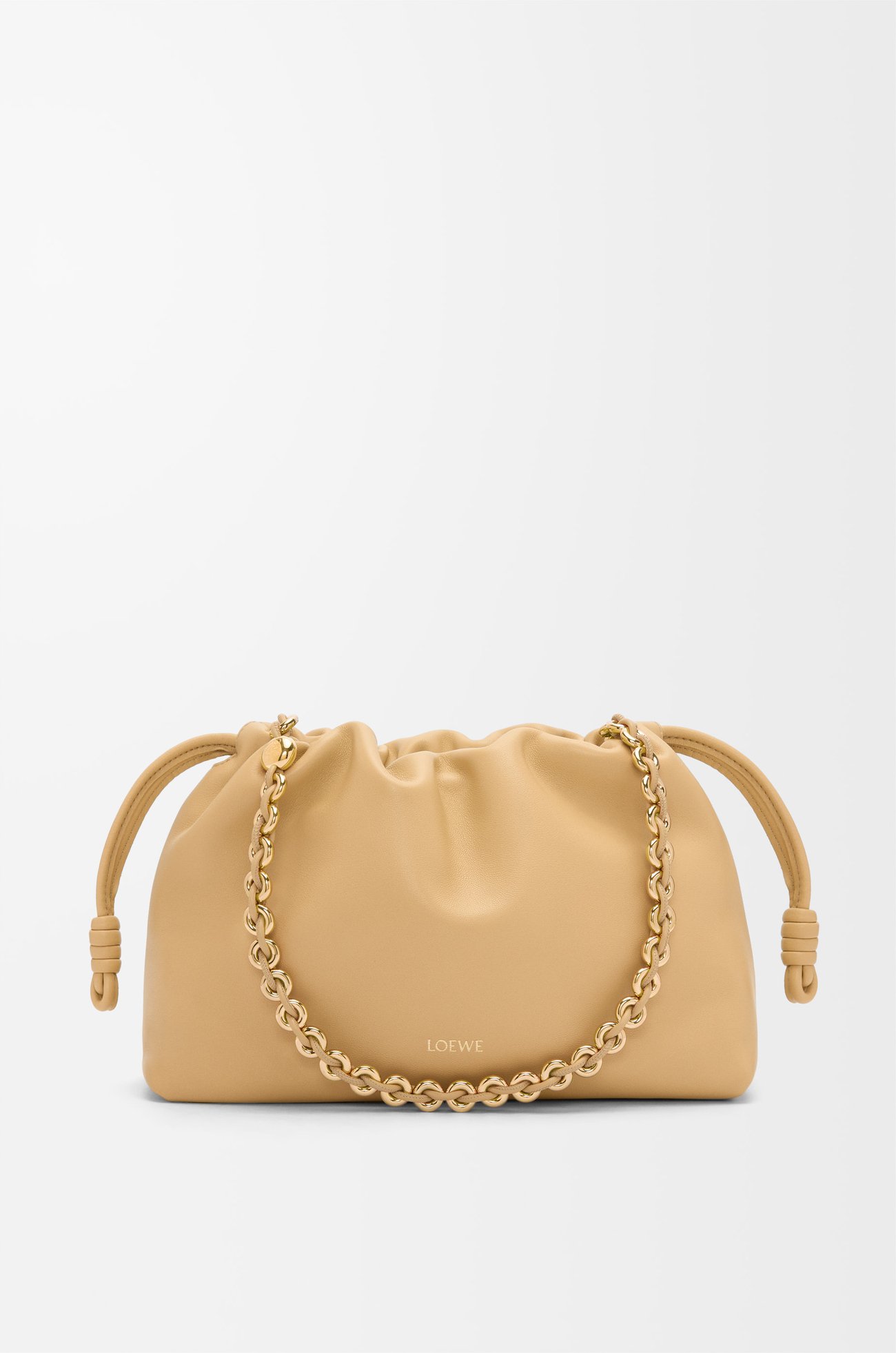 LOEWE Bolso Flamenco Purse mediano en piel napa de cordero Mantequilla Oscuro plp_rd