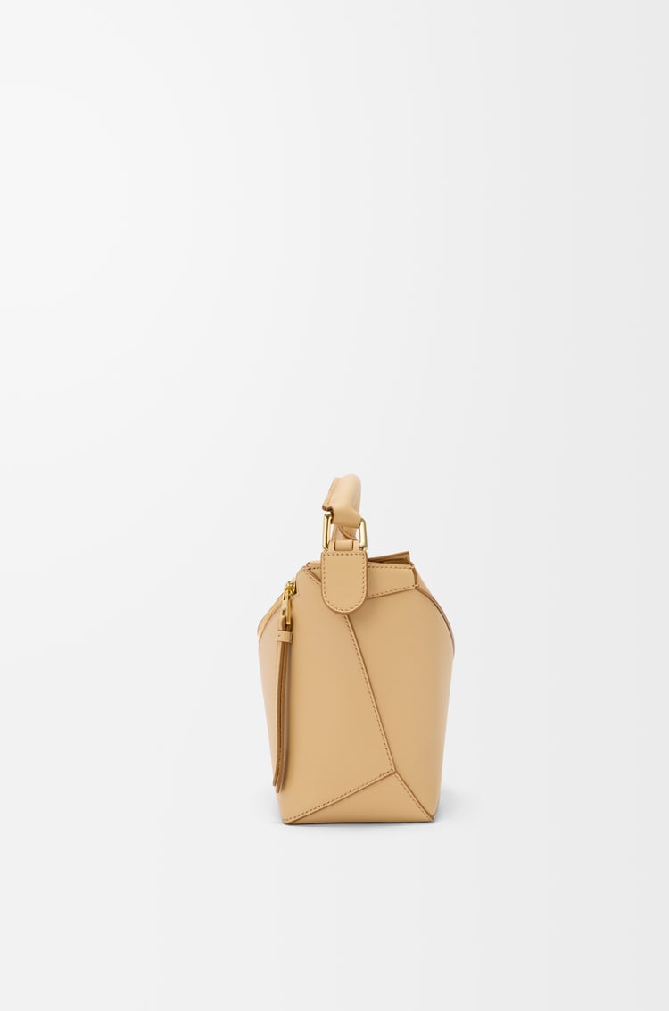 LOEWE Small Puzzle Edge bag in classic calfskin Silk Beige