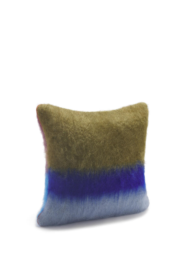 LOEWE Stripe cushion in mohair Purple/Multicolor