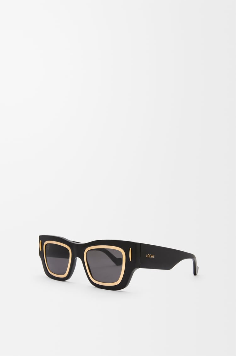 LOEWE シネマ フレーム サングラス ブラックゴールド