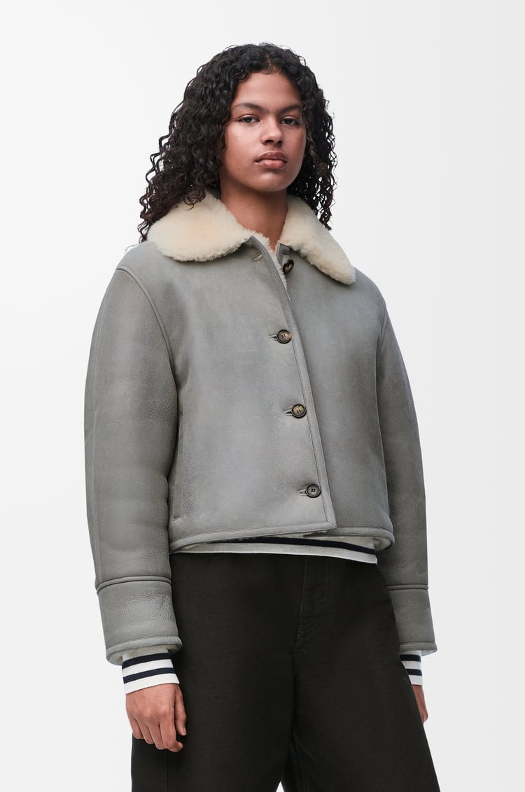 LOEWE Jacket in shearling Grey
