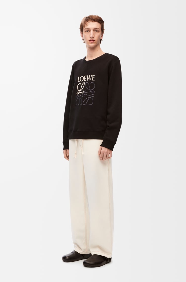 LOEWE LOEWE Anagram regular fit sweatshirt in cotton Black