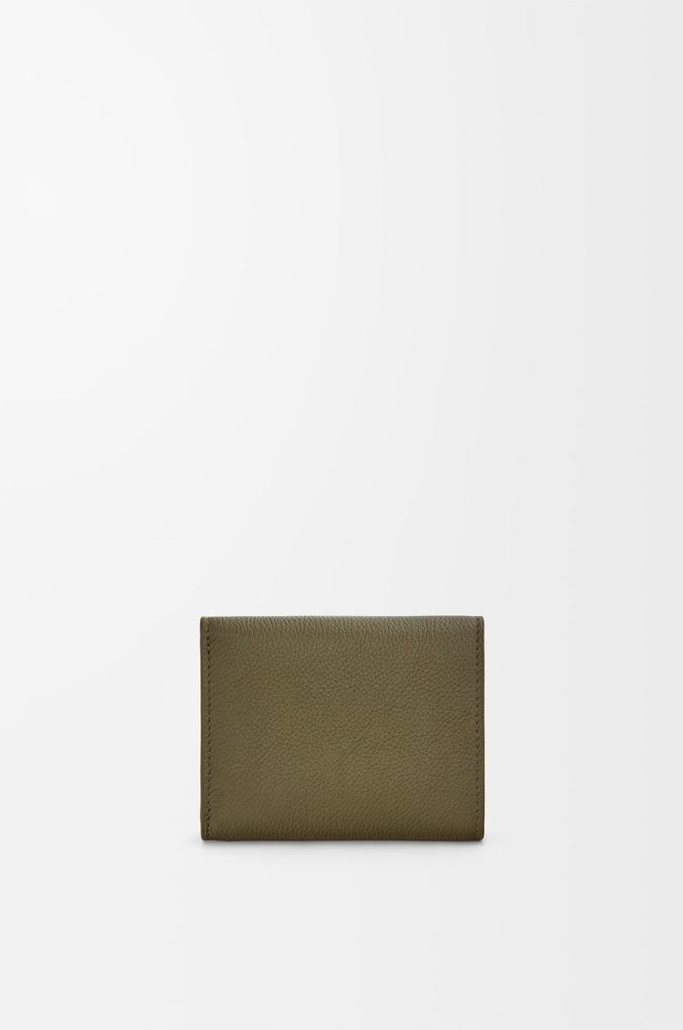 LOEWE ペブル トライフォールド ウォレット（ペブルグレインカーフ） ダークカーキ