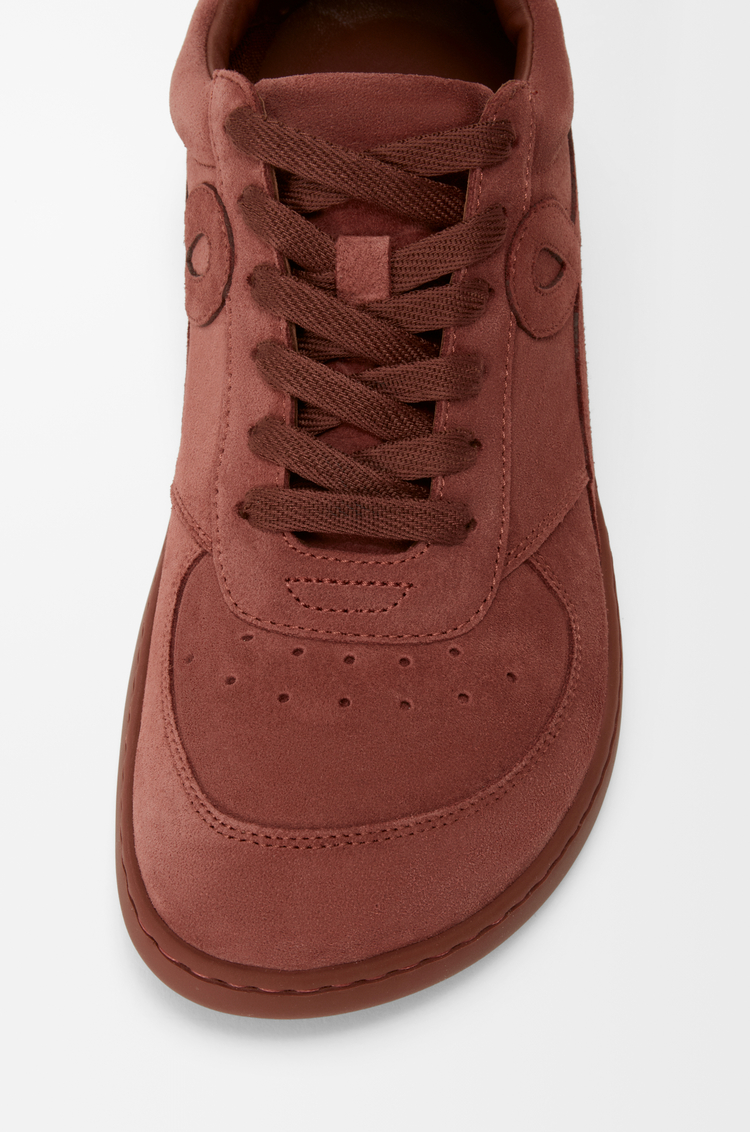 LOEWE Zapatilla Jambo en ante de piel de ternera Rojo Tostado