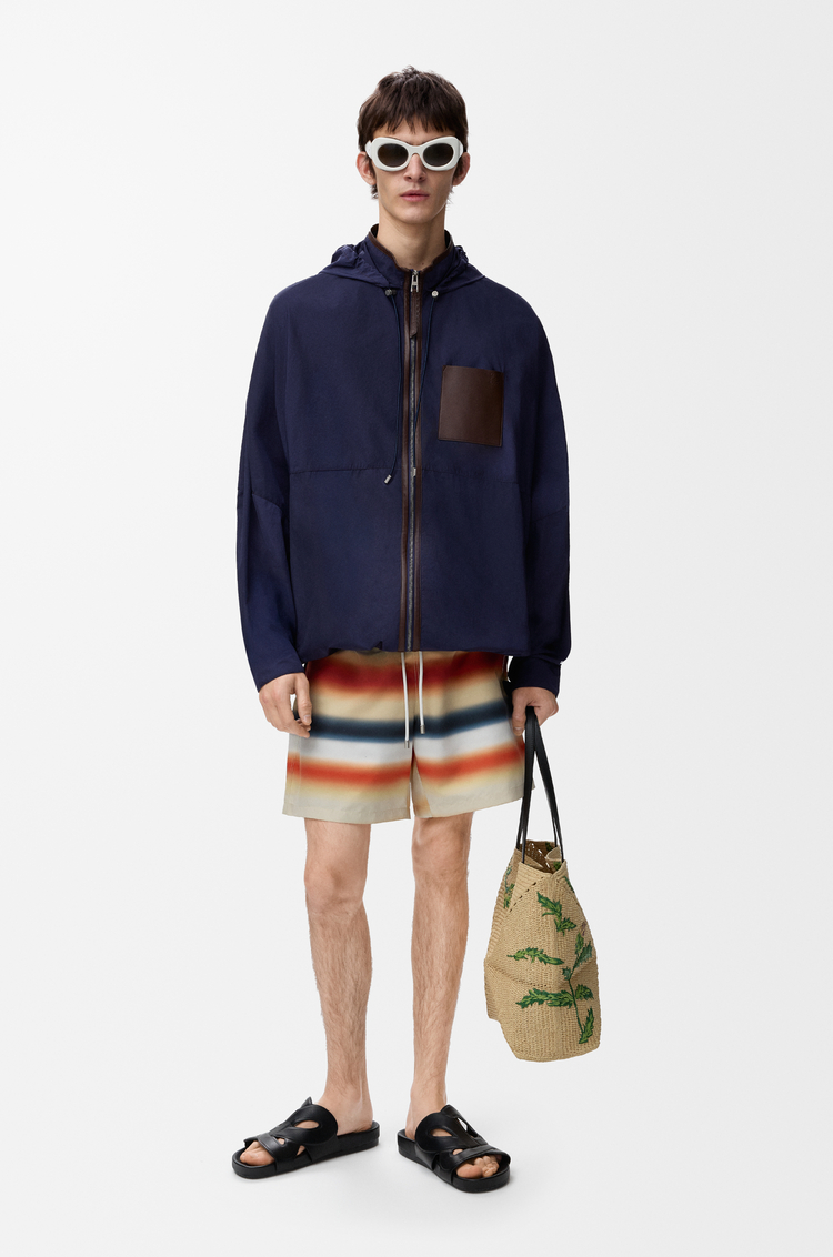 LOEWE 連帽夾克 海軍藍/棕色