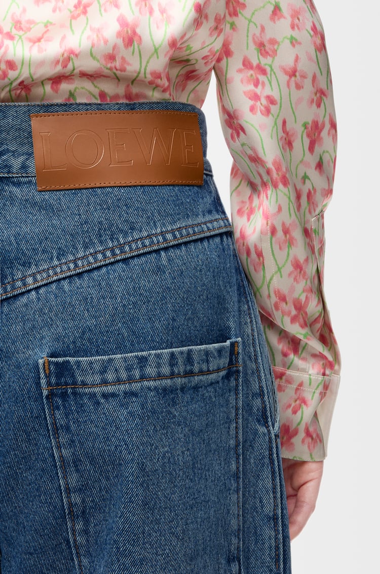 LOEWE Pantalón vaquero holgado Anagram en denim Azul Vaquero