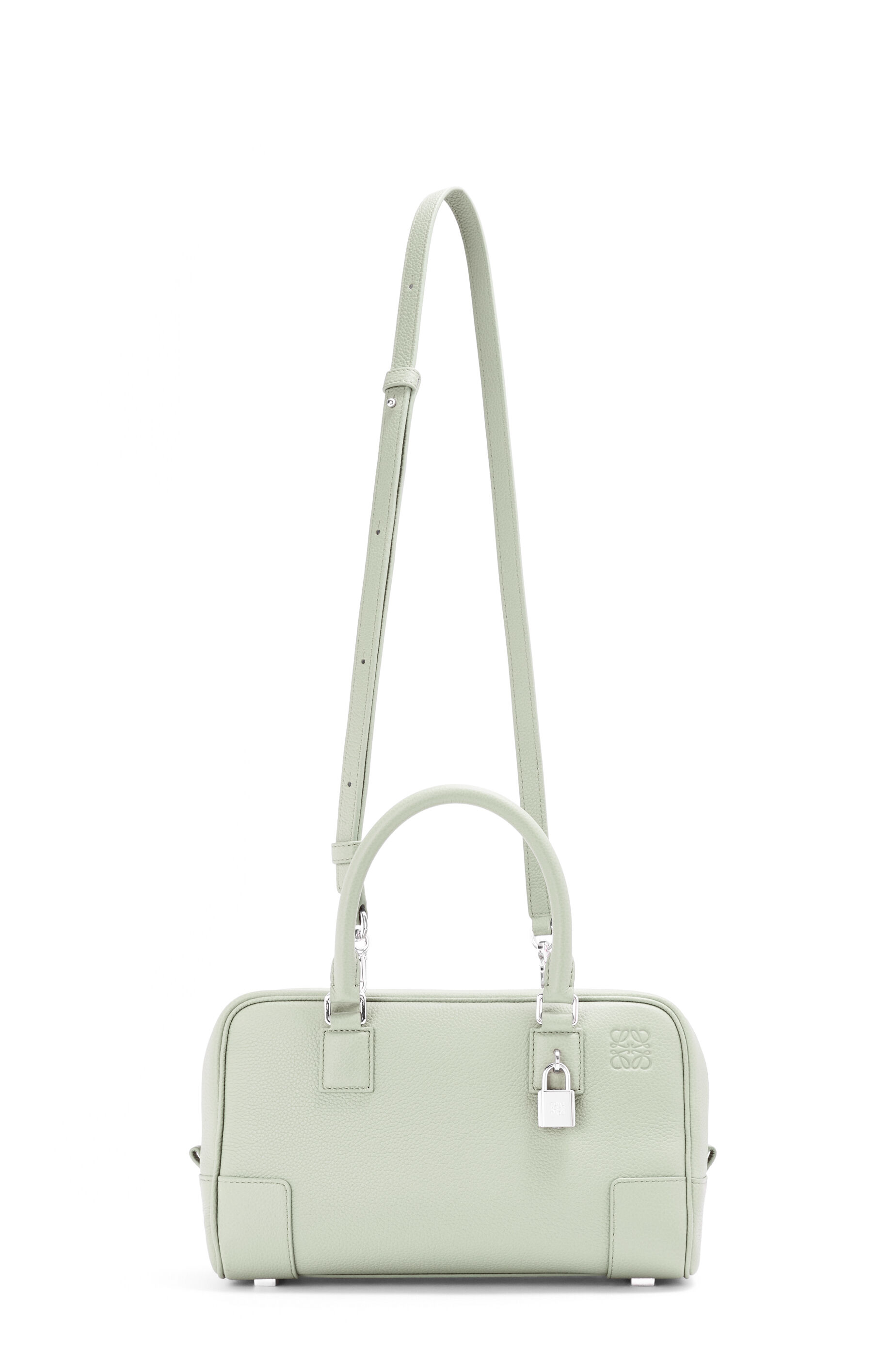 AMAZONA 23 CROPPED BAG IN BLACK SOFT GRAINED CALFSKIN