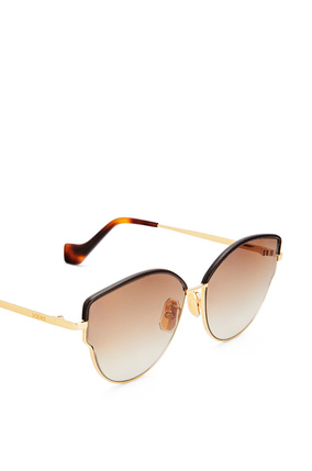 LOEWE Metal butterfly sunglasses Gradient Brown/Endura Gold plp_rd