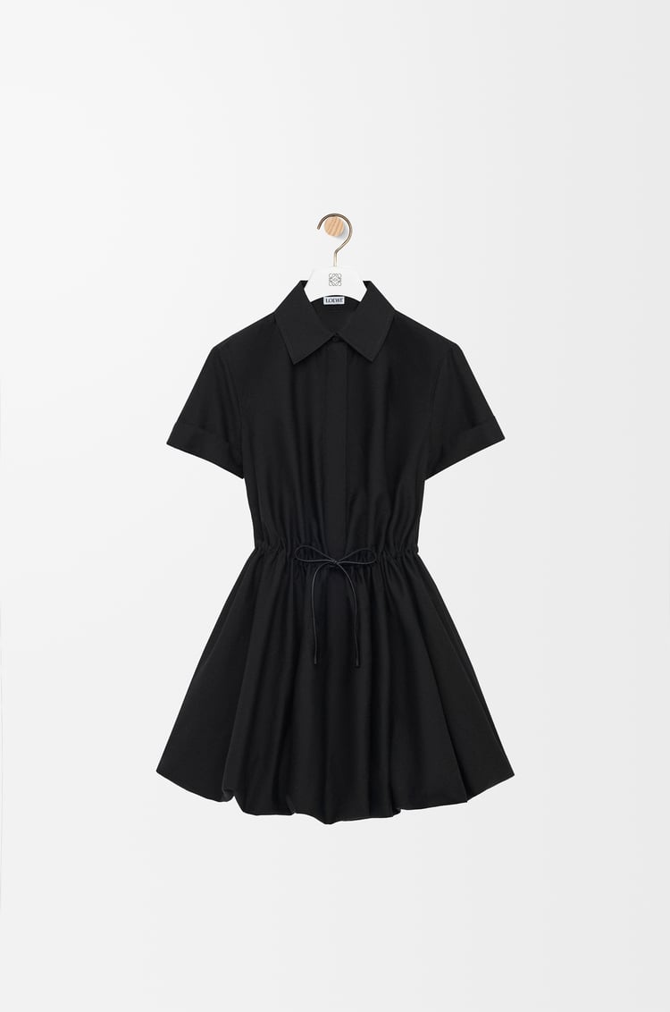 LOEWE ショートスリーブ ドレス（コットン&シルク） ブラック