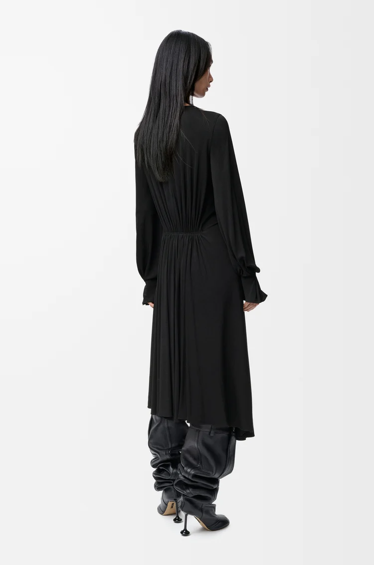 LOEWE Dress in viscose 黑色