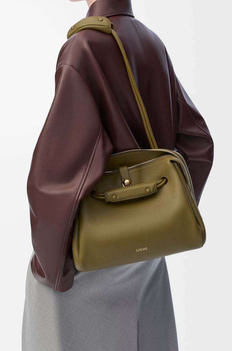 LOEWE Medium Madrid bag in supple calfskin Olive