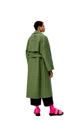 LOEWE Coat in Anagram jacquard Black/Green plp_rd