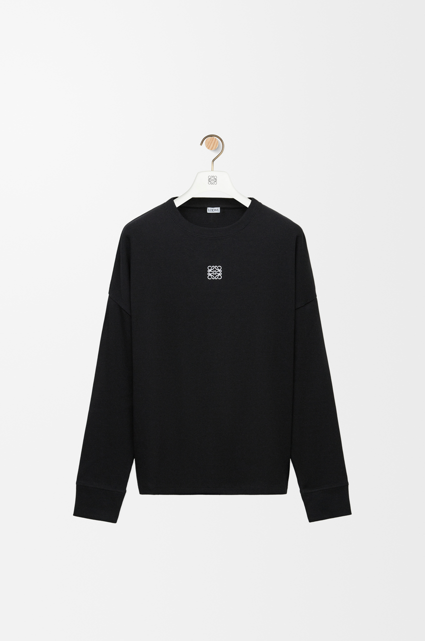 Oversized fit long sleeve T-shirt in cotton