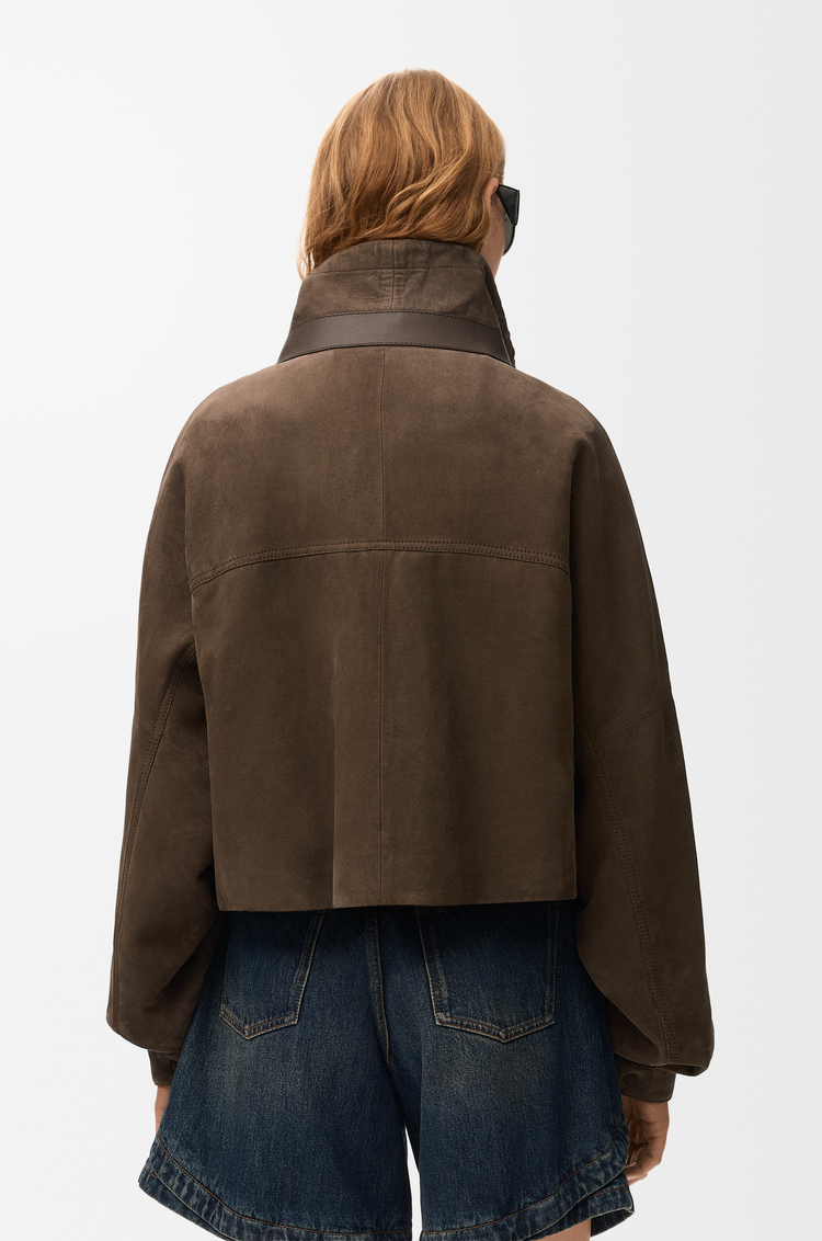 LOEWE ジャケット（スエードゴート） ダークブラウン