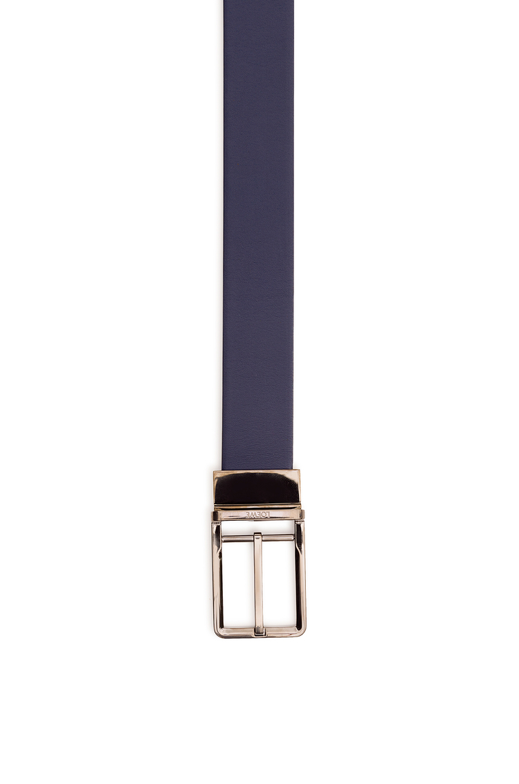 LOEWE FORMAL BELT 3.2CM Navy/Black/Ruthenium