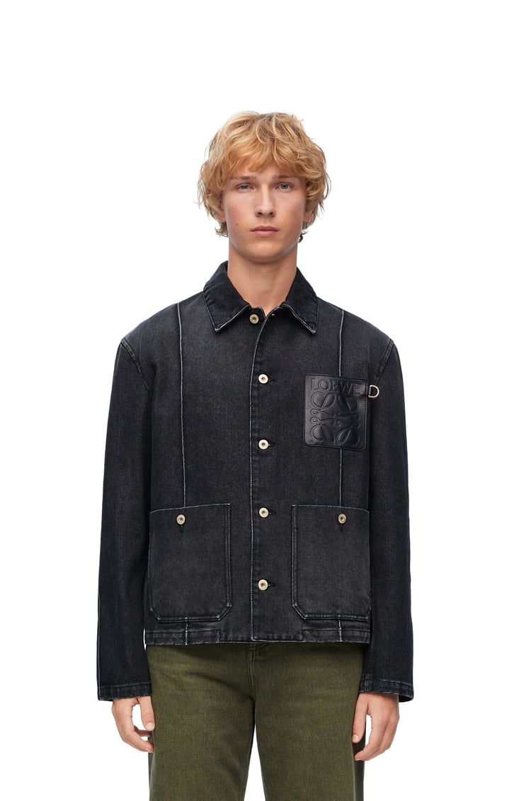 LOEWE Workwear jacket in denim Washed Black