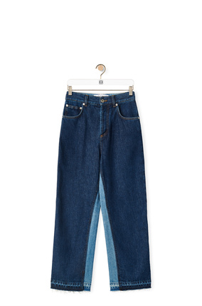 LOEWE Cropped jeans in denim Denim Blue/Light Denim Blue
