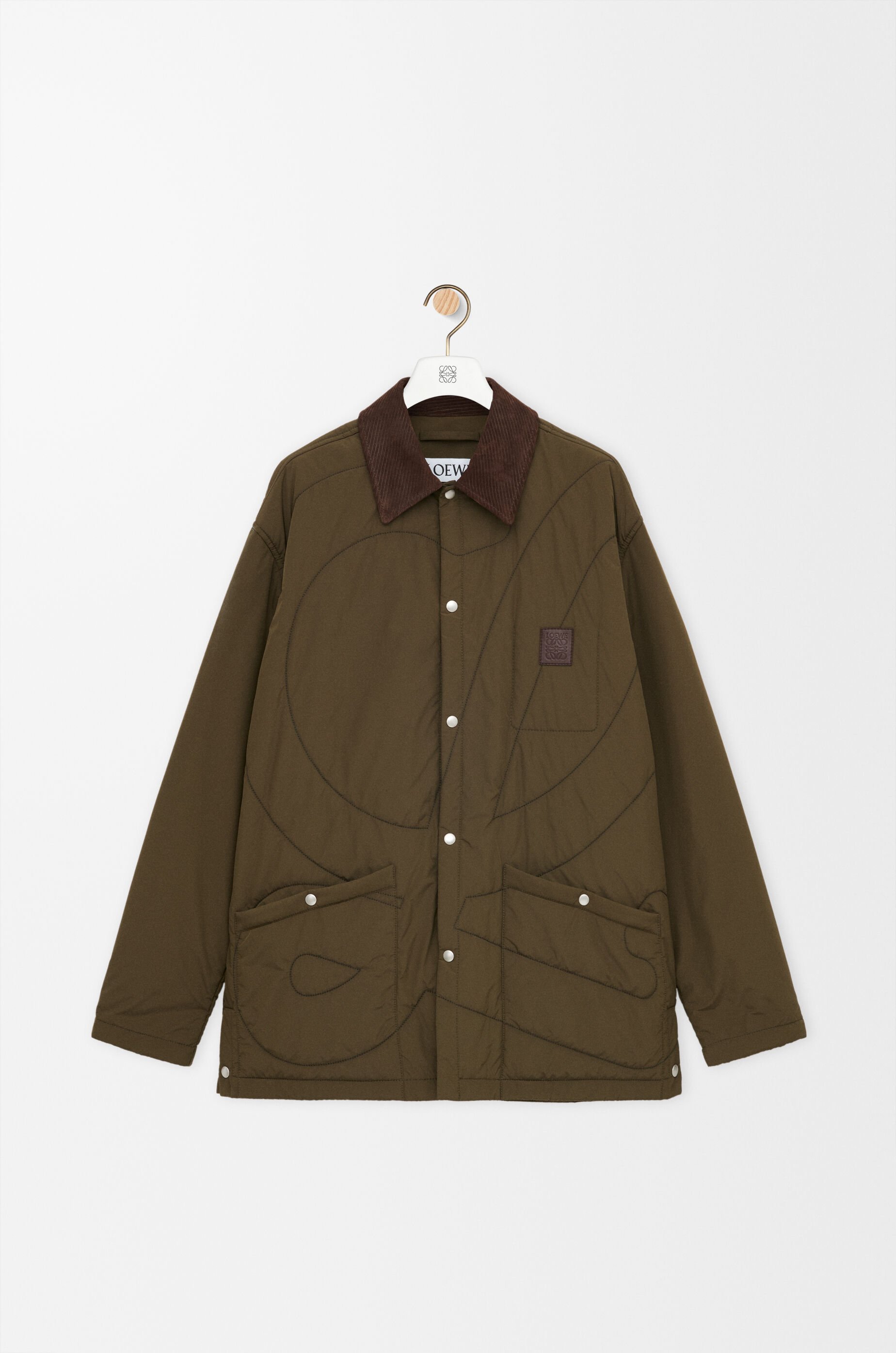 LOEWE ロエベ レザージャケット ヴィンテージ カーキ 男女兼用 LOEWE ロエベ レザージャケット ヴィンテージ カーキ 男女兼用