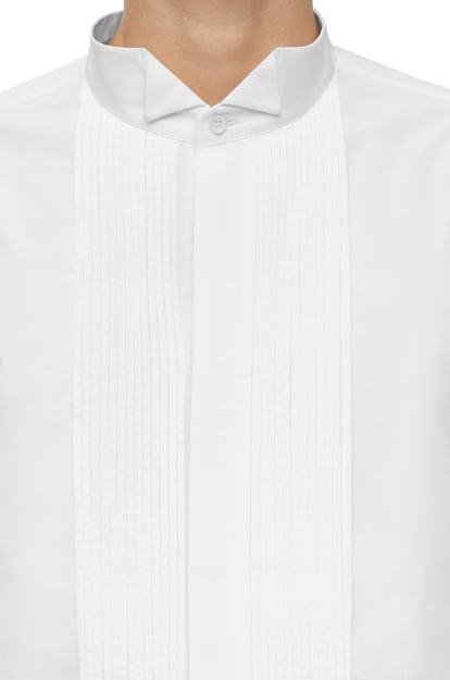 LOEWE Pleated shirt in cotton White plp_rd