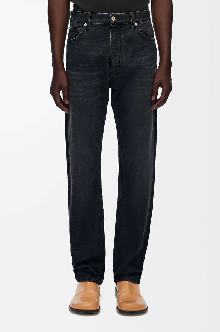 LOEWE Straight leg jeans in denim Washed Black