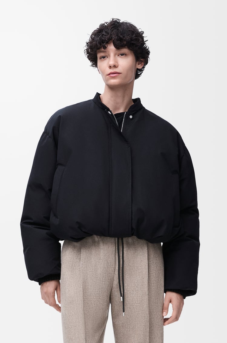 LOEWE Chaqueta acolchada en mezcla de algodón técnico Negro