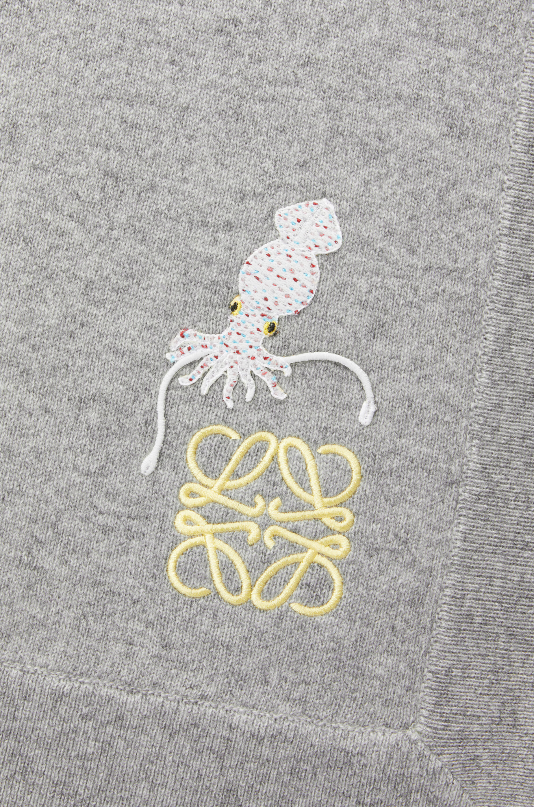 イカ ブランケット（カシミヤ） グレー - LOEWE