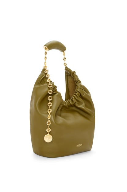 LOEWE Small Squeeze bag in nappa lambskin 橄欖色 plp_rd