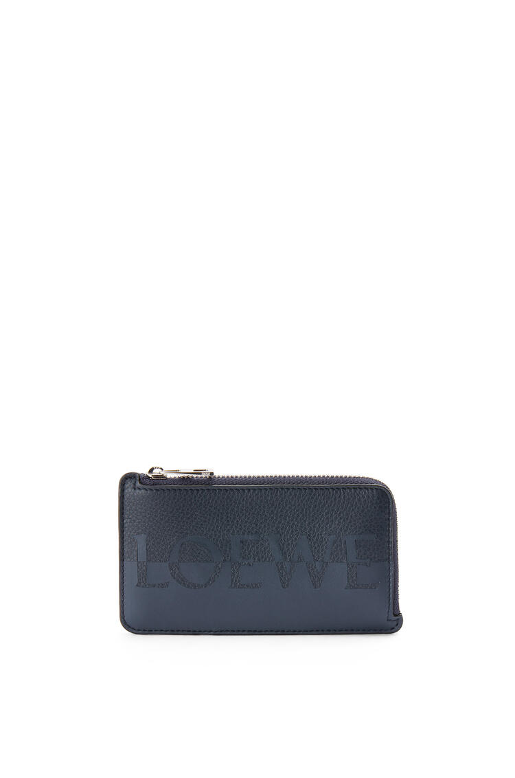 LOEWE Signature coin cardholder in calfskin Ocean/Apple Green