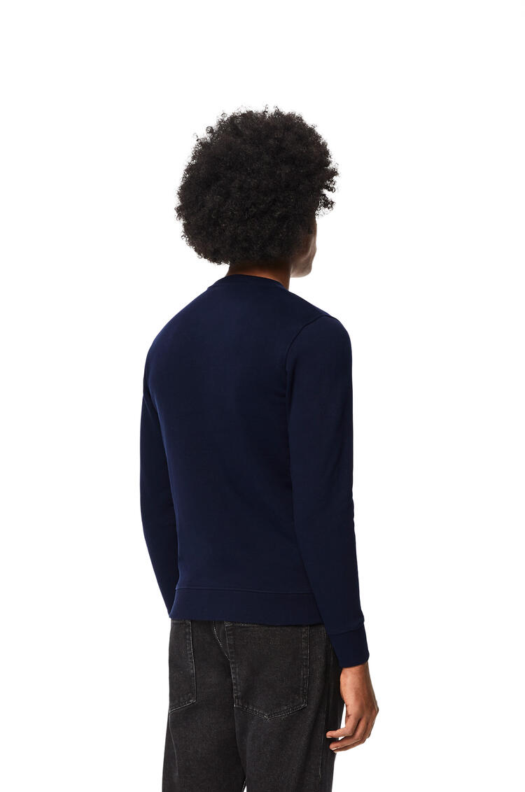LOEWE Anagram sweatshirt in cotton Navy Blue