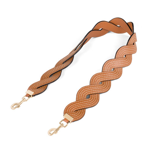 LOEWE Wavy Stitches Strap Tan LOEWE Wavy Stitches Strap Tan all