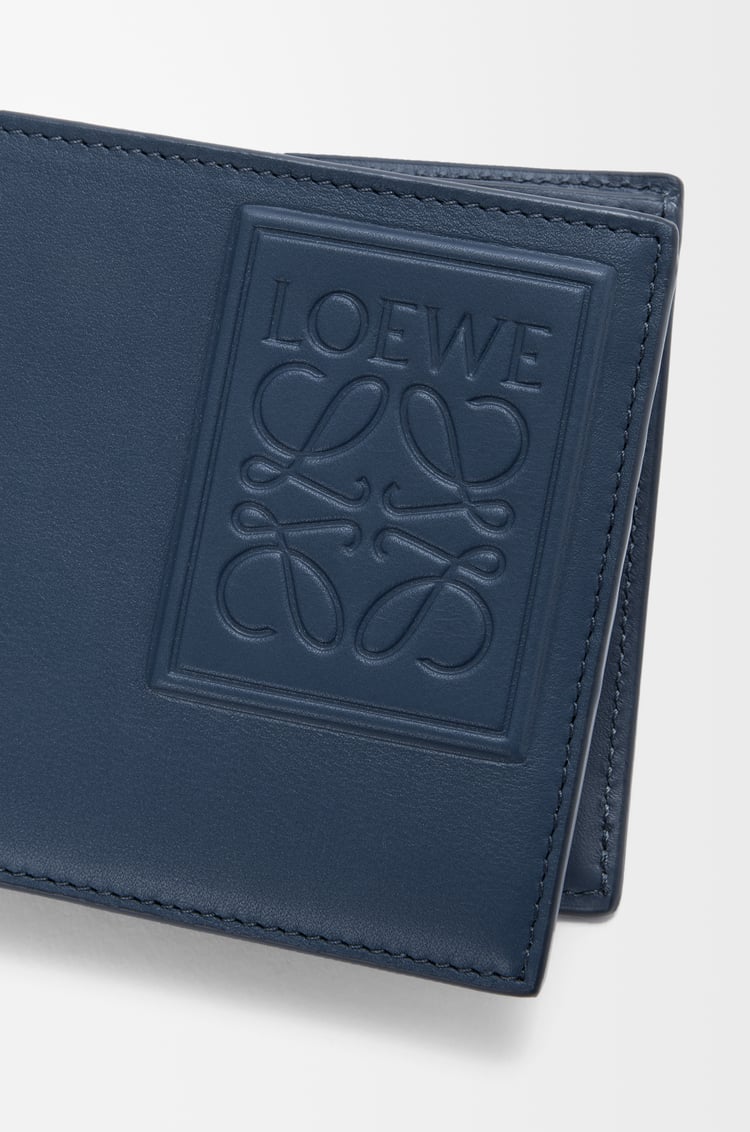 LOEWE バイフォールド コインウォレット（サテンカーフ） インディゴダイ